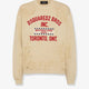 Cotton sweatshirt with distressed effect