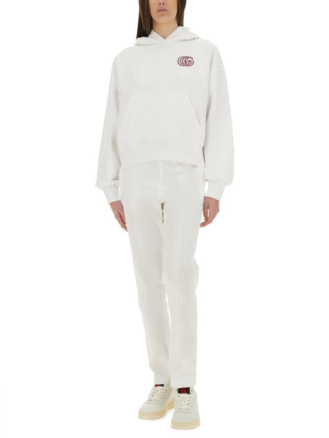 COTTON SWEATSHIRT WITH EMBROIDERY
