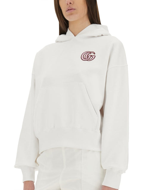COTTON SWEATSHIRT WITH EMBROIDERY