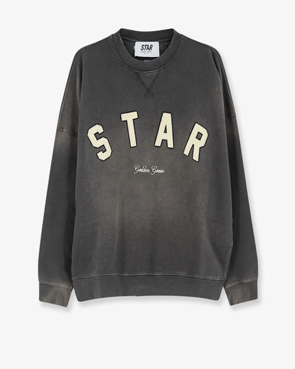 Cotton sweatshirt with front logo