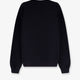 Cotton sweatshirt with frontal embossed logo