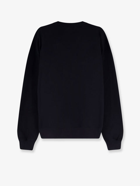 Cotton sweatshirt with frontal embossed logo