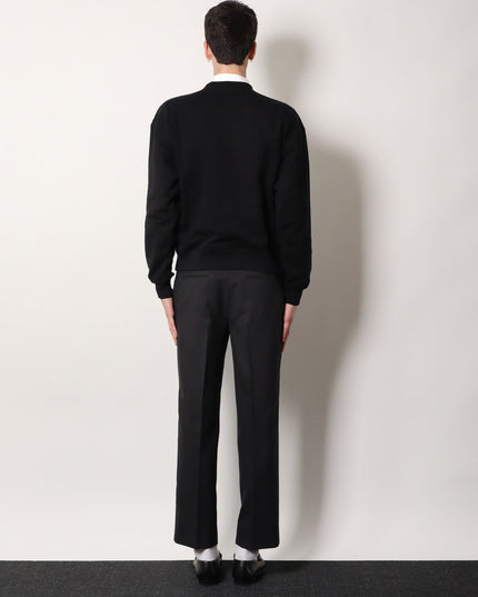 Cotton sweatshirt with frontal embossed logo
