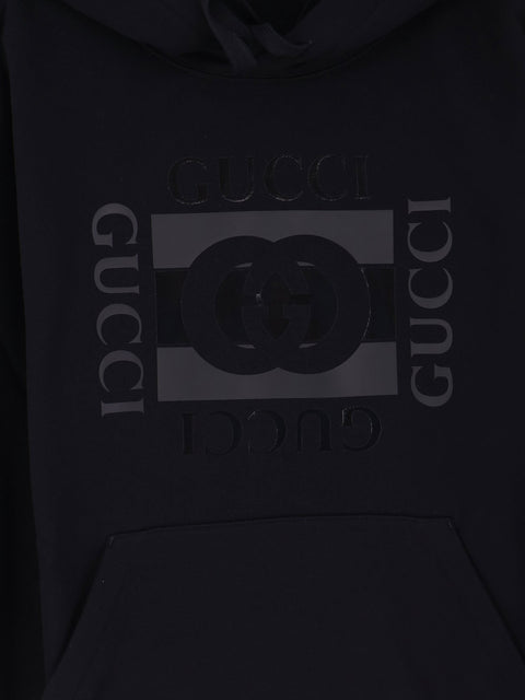Cotton sweatshirt with GG Incrocio print