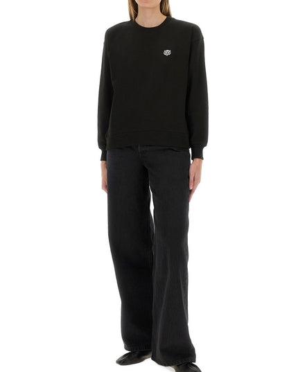 COTTON SWEATSHIRT WITH "HAPPY TIGER" PATCH