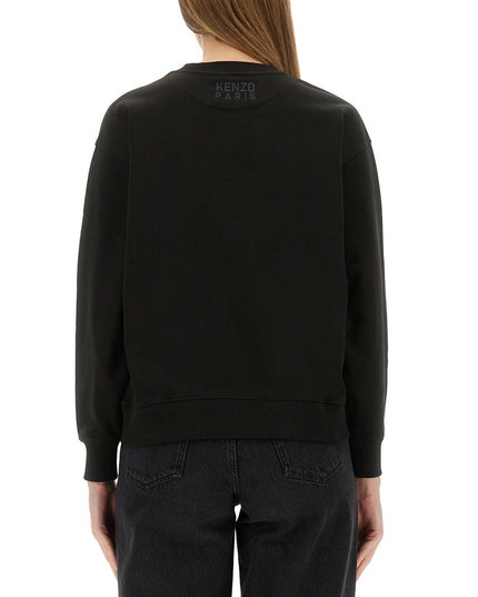 COTTON SWEATSHIRT WITH "HAPPY TIGER" PATCH