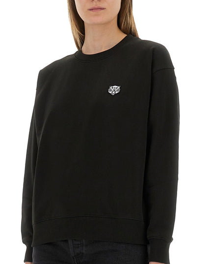 COTTON SWEATSHIRT WITH "HAPPY TIGER" PATCH