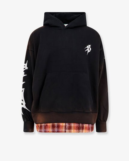 Cotton sweatshirt with logo on the front