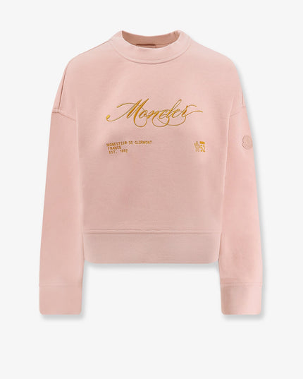 Cotton sweatshirt with Logo patch