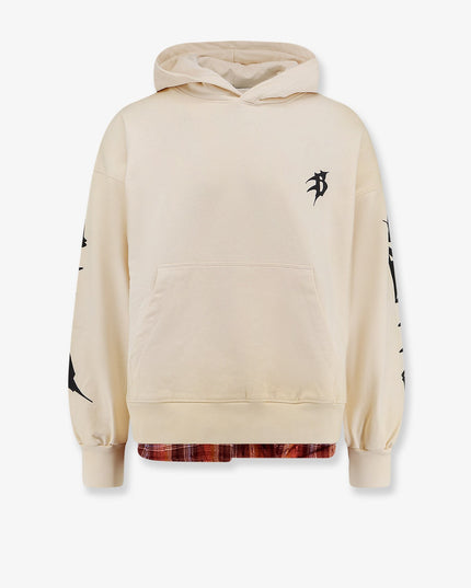 Cotton sweatshirt with logo print on the front