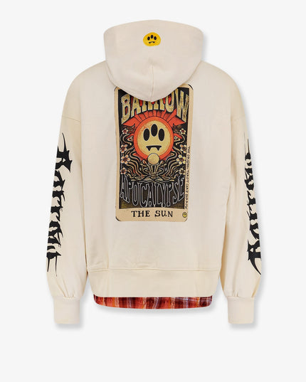Cotton sweatshirt with logo print on the front