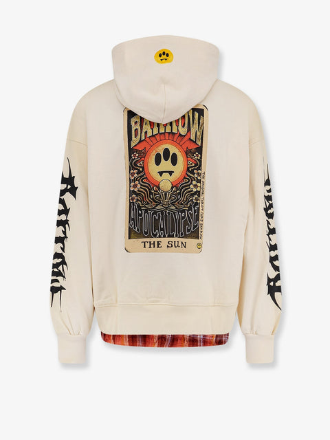 Cotton sweatshirt with logo print on the front