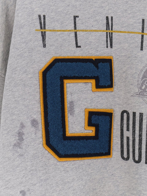Cotton sweatshirt with print on the front