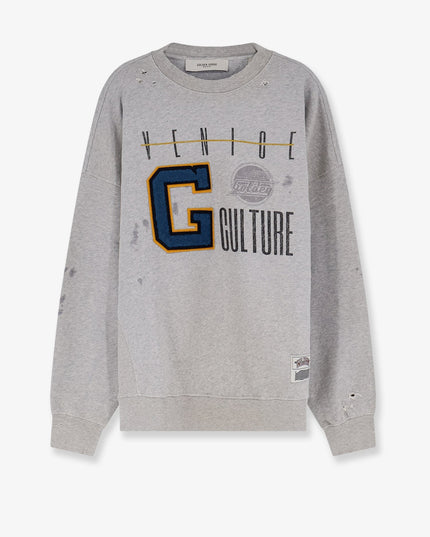Cotton sweatshirt with print on the front