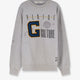 Cotton sweatshirt with print on the front