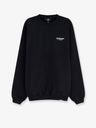 Cotton sweatshirt with printed logo on the front