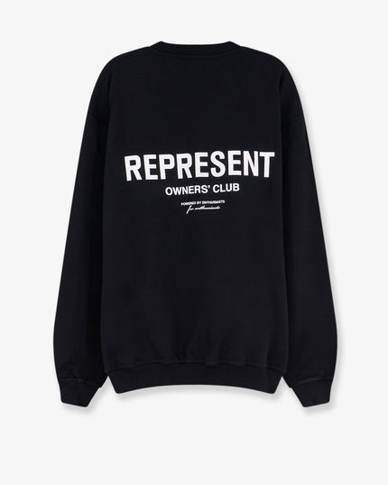 Cotton sweatshirt with printed logo on the front