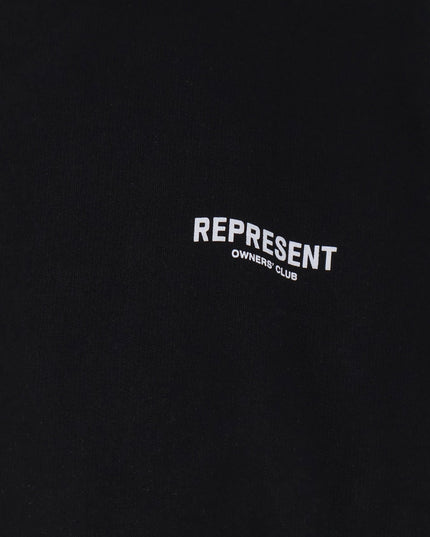 Cotton sweatshirt with printed logo on the front