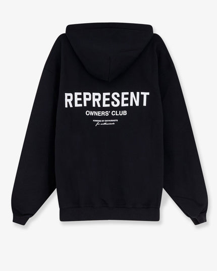Cotton sweatshirt with printed logo on the front