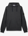 Cotton sweatshirt with side logo patch