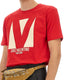 COTTON T-SHIRT WITH "CHEZ VALENTINO" PRINT