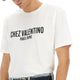 COTTON T-SHIRT WITH "CHEZ VALENTINO" PRINT