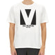COTTON T-SHIRT WITH "CHEZ VALENTINO" PRINT