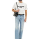 COTTON T-SHIRT WITH "CHEZ VALENTINO" PRINT