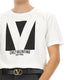 COTTON T-SHIRT WITH "CHEZ VALENTINO" PRINT
