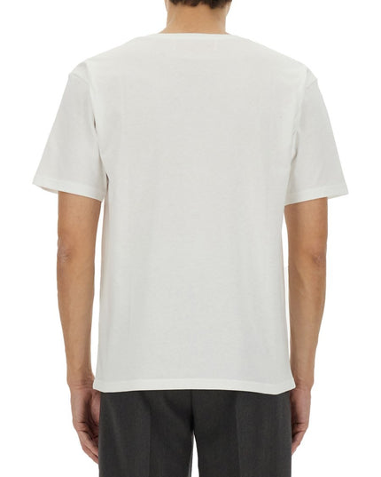 COTTON T-SHIRT WITH "CHEZ VALENTINO" PRINT