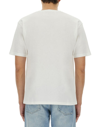 COTTON T-SHIRT WITH "CHEZ VALENTINO" PRINT