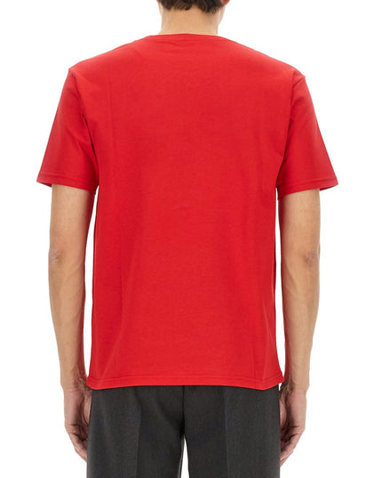 COTTON T-SHIRT WITH "CHEZ VALENTINO" PRINT