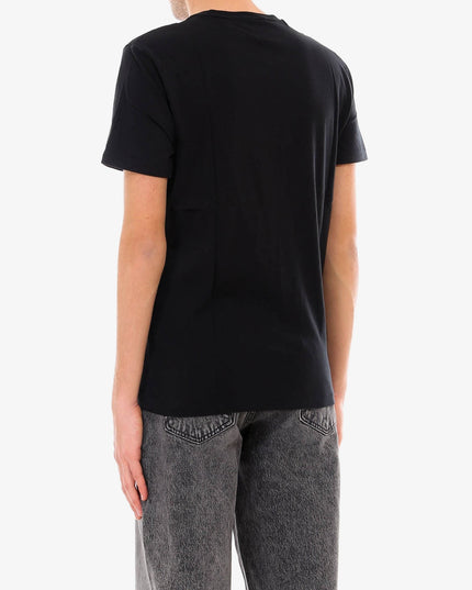 Cotton T-shirt with embroidered logo on the front