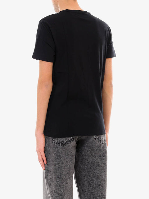 Cotton T-shirt with embroidered logo on the front