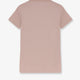 Cotton T-shirt with flocked logo on the front