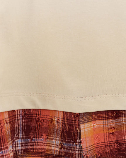 Cotton T-shirt with front print