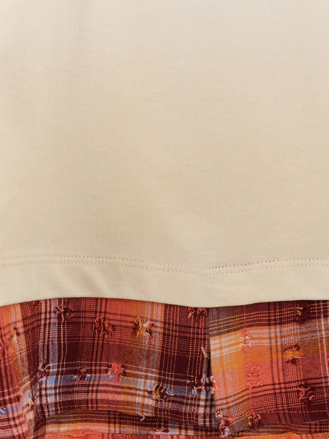 Cotton T-shirt with front print