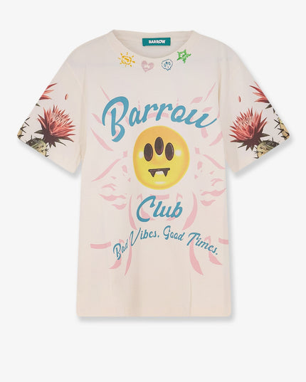 Cotton t-shirt with frontal logo print