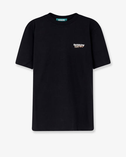 Cotton t-shirt with frontal logo print