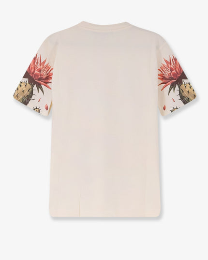 Cotton t-shirt with frontal logo print