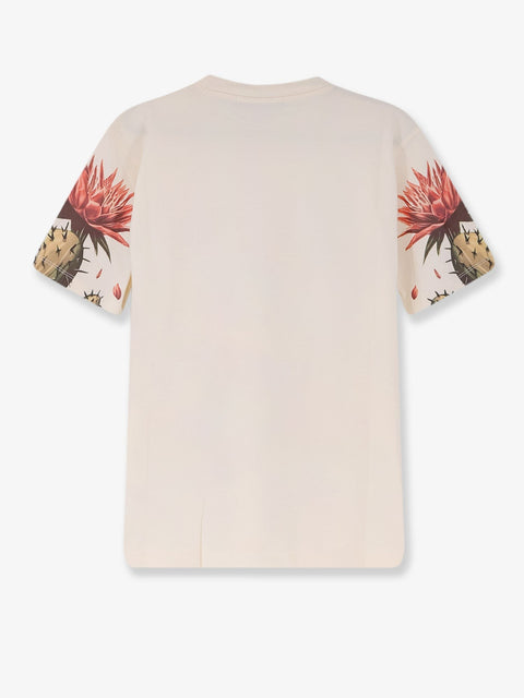 Cotton t-shirt with frontal logo print