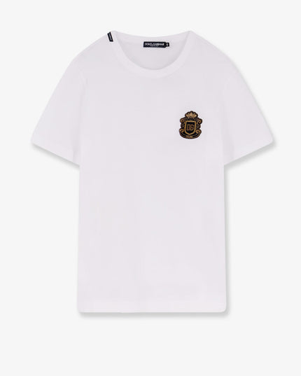 Cotton t-shirt with iconic logo patch