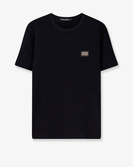 Cotton T-shirt with logo patch