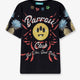 Cotton T-shirt with multicolor front print