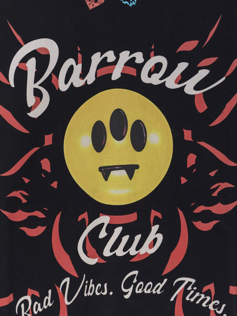 Cotton T-shirt with multicolor front print