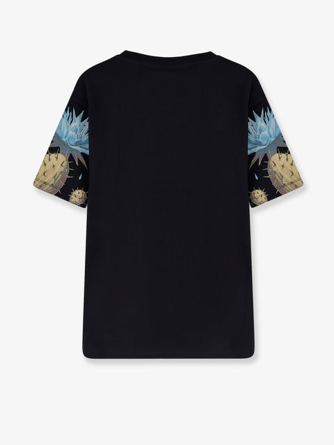 Cotton T-shirt with multicolor front print