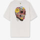 Cotton T-shirt with multicolored logo on the back