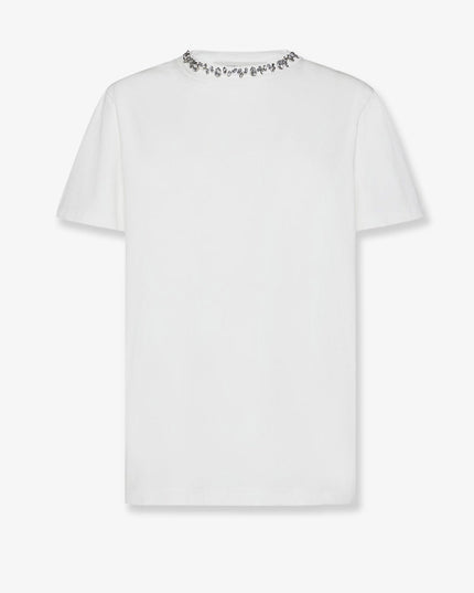 Cotton t-shirt with rhinestones