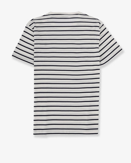 Cotton t-shirt with striped pattern