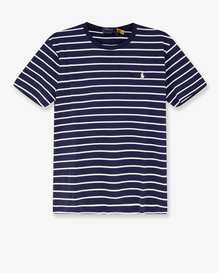 Cotton T-shirt with striped pattern